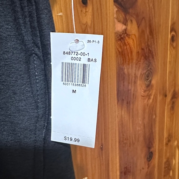 Old Navy Black/Charcoal Active Quick Dry Short Sleeve Tee Medium - Picture 3 of 4